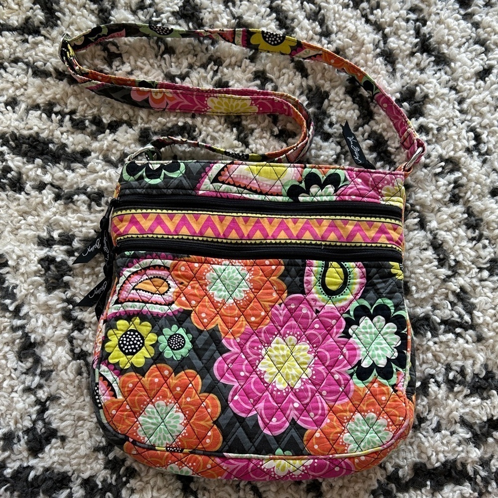 Vera Bradley vintage crossbody 
 Quilted Floral Bag Purse